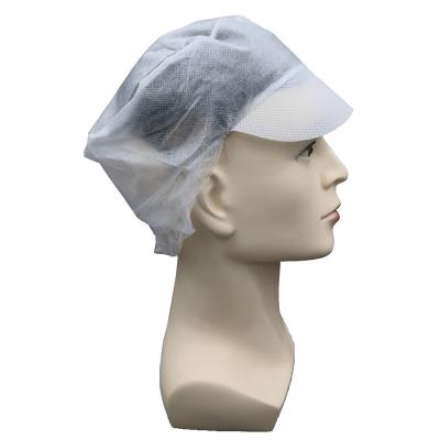 China Clean Room Disposable Worker Non Woven Caps Peaked Hat for sale