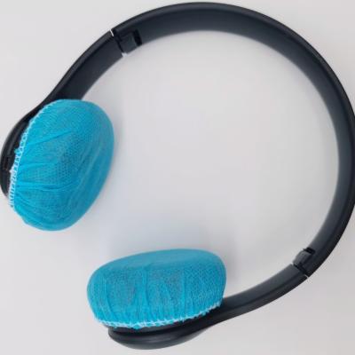 China O coxim Stretchable do fones de ouvido cobre as tampas sanitárias descartáveis do fones de ouvido à venda