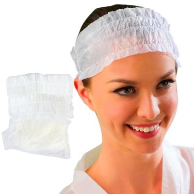 China Disposable Non Woven Headband Spa Beauty Salon Headband Elastic Hair Wrap for sale