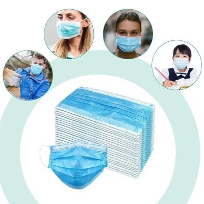 China Blue Black White Pink Adults Non Woven Face Mask 3 Layer Medical for sale