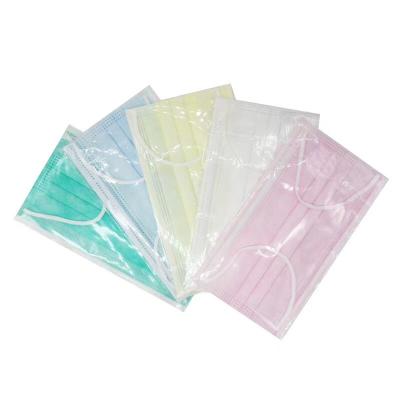 China 3 Ply Non Woven Face Mask Disposable 17.5x9.5cm for sale