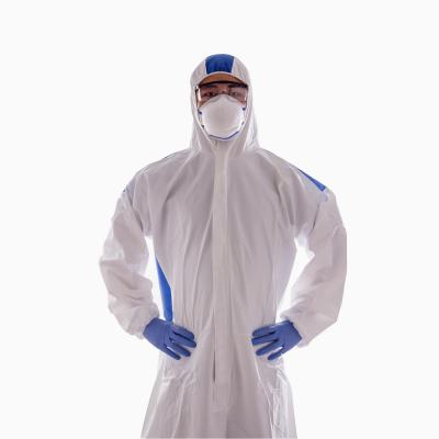 China Dustproof Spray Cleanroom Paint Disposable Coverall Suit Waterproof Oil Resistant for sale