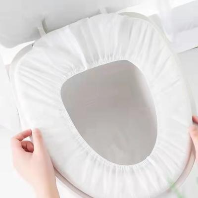 China Hygienic Waterproof Disposable Non Woven Toilet Seat Cover With Elastic for sale