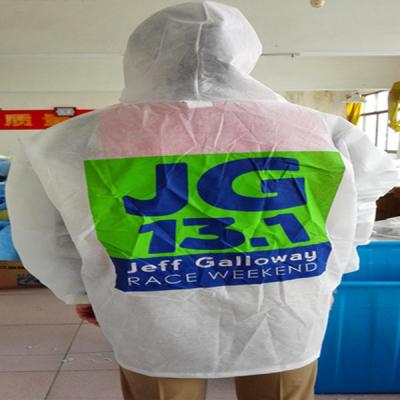 China Work Clothes Disposable Lab Coat Safety Lab Jacket S / M / L for sale