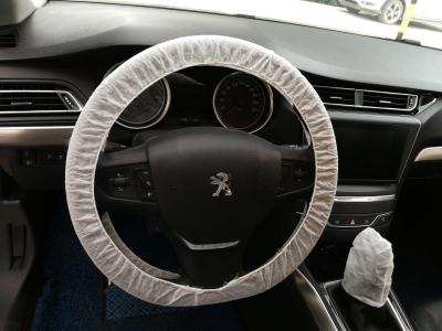China Clear Plastic / Non Woven Disposable Steering Wheel Covers 110cmx13cm for sale
