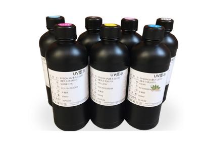 China VAN UV EPS002,Plastic printing LED UV Curable ink for Epson piezo DX5  DX7 , UV curable Inkjet Ink for all materail for sale
