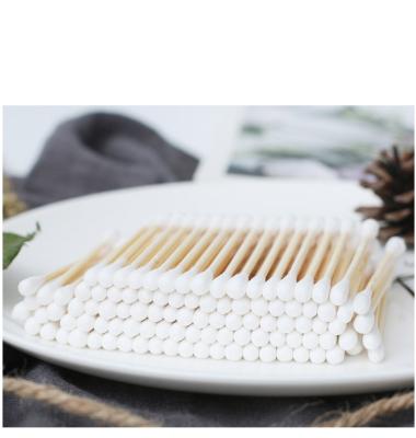 China Personal Care Bamboo Cotton Buds Bamboo Sticks With Double Head for sale