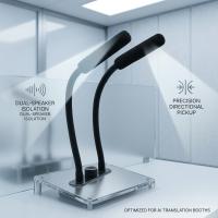 AI Translation Booth Multi Directional Microphone A/B Role Voice ...