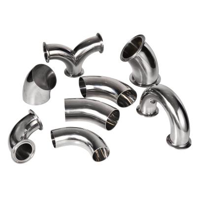 China 304 316 Stainless Steel Iron Pipe Fittings Elbow Coupling Stainless Steel Sanitary Fittings for sale