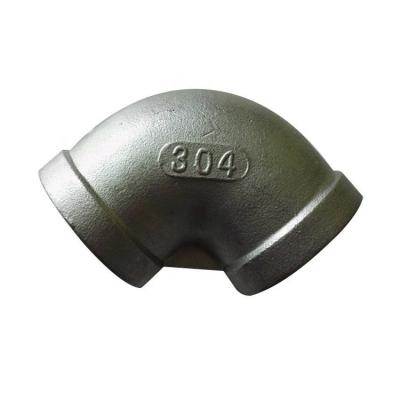 China 2 Inch Steel Pipe Fitting Ss304 Ss316 90 Degree Pipe Fitting Npt Bspt Female Threaded for sale