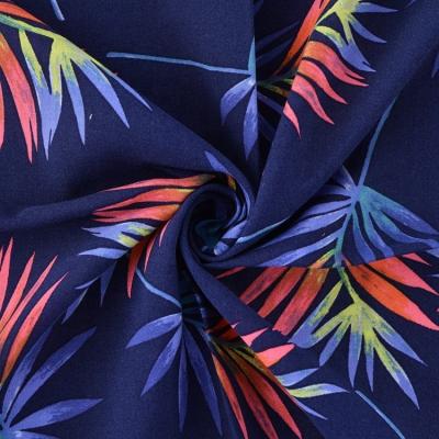 China Sustainable Customs Plain Weave Soft Touch Printing Hawaiian Rayon Fabric For Garments for sale