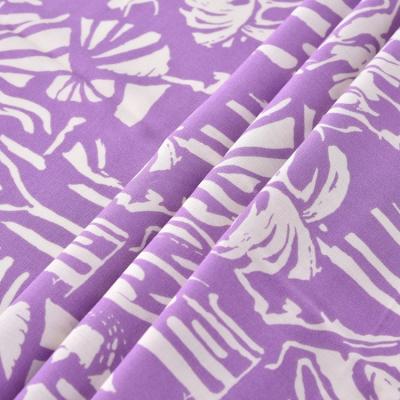 China Now Viable Stretching Challis Irregularity Printing Single Viscous Rayon Fabric For Dresses for sale