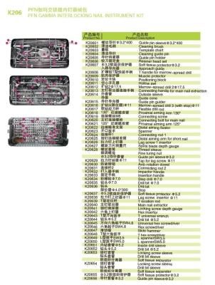 China PFN Gamma Interlocking Nail Kit Titanium Gamma Nail Fixation for sale