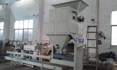 China Dual Hopper Gravel / Stone / Pebble Auto Bagging Machines With Electric Control Cabinet for sale