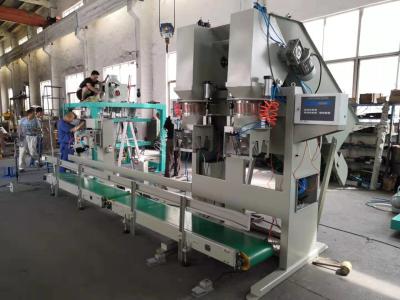 China De dubbele Hoofdmachine van Aardappelbagger, de Automachine van de Aardappelverpakking voor 5kg - 30kg Te koop