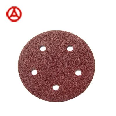 China Machine Sandpaper Disc C-Paper Red Aluminum Oxide Abrasive Paper Disc for sale