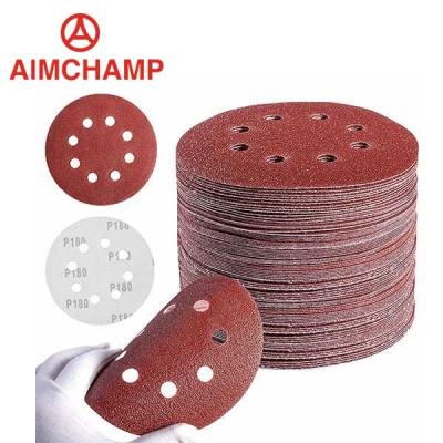 Chine Protection de ponçage de ponçage rouge jaune de film de disque de disque de papier sablé d'oxyde d'aluminium en céramique à vendre