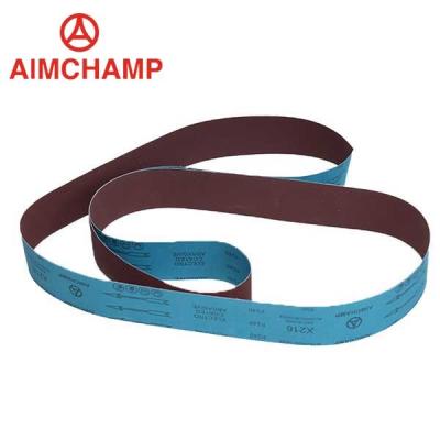 China Aluminum Oxide Sanding Belt Wood Polishing Sandpaper Abrasive Belt  1.37x51m for sale
