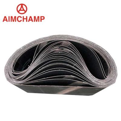 China Black 120 Grit Metal Polishing Sandpaper Metal Polishing Belt Sanding Roll for sale