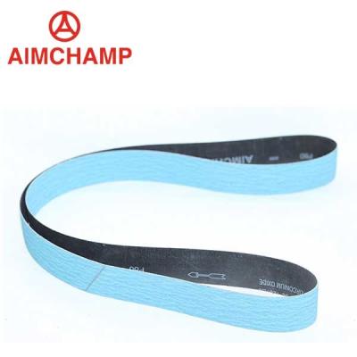 China Metal Polishing Sand Belt Zirconia Abrasive Hand Sanding Woodworking Belt for sale
