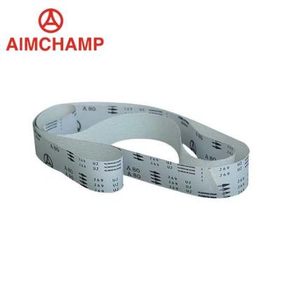 China Flexible Metal Grinding Sanding Belt Aluminum Oixde Cloth Belt White Colour for sale