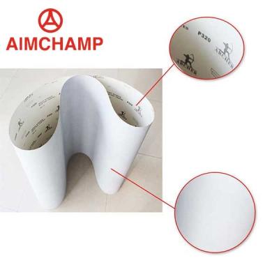 China Aluminum Oxide Abrasive Rolls Polishing Wheel Sanding Paper 6 inch 150 mm for sale