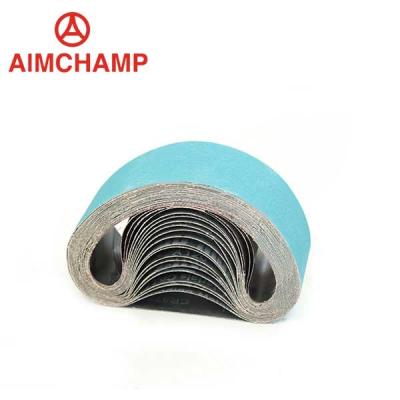 China 120 Grit Metal Zirconia Abrasive Belt Coated Abrasive Cloth Roll for sale