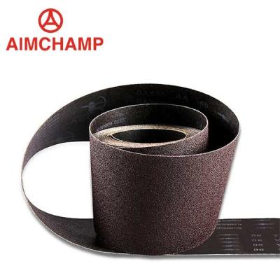 China 240Grit 600Grit metal grinding belt Sanding Roll Abrasive Disc Sanding Band for sale