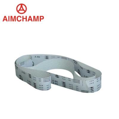 China 60 Grit Aluminum Oxide Abrasive Sand Belt Machine Jumbo Roll Belt for sale