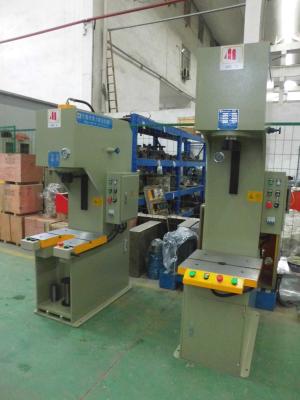 China 10T C Frame Hydraulic Press Machine 100KN 8Mpa 4KW TPC PLC Control for sale