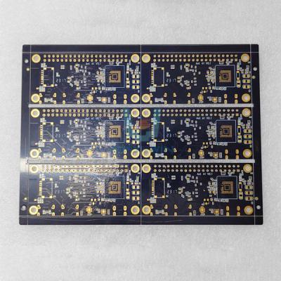 China 1.6mm 1OZ PCB Fabrication Thru Hole Black Solder Mask Pcb Boards for sale