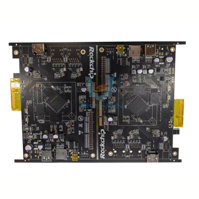 中国 FR-4 材料 PCB 組立 ライン間隔 0.1mm OSP 表面仕上げ付き多層プロトタイプ PCB 組立 販売のため