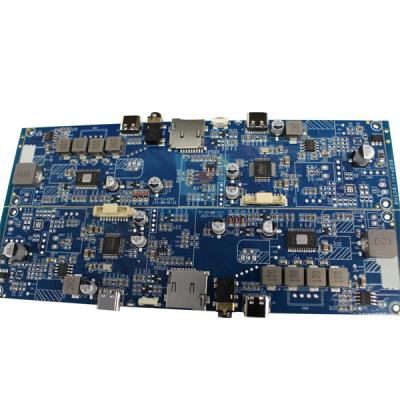 China SMT Componente electrónico PCBA Panel de circuito PCB ensamblaje máscara de soldadura azul Servicio OEM en venta