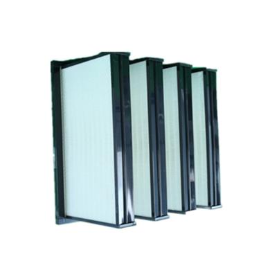 China Glass Fiber V Cell Hepa Industrial Air Filter 99.99% Efficiency for sale