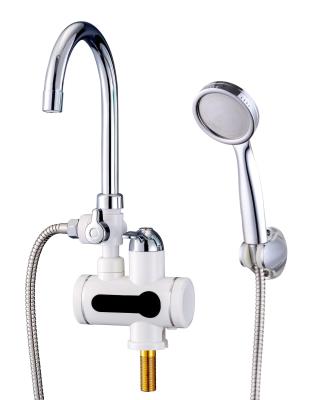 China CE Instant Hot Water Faucet 3000W Electric Shower Heater Faucet 2-3L/min Capacity for sale