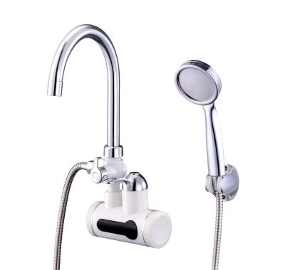 China 220V Instant Electric Heater Tap , IPX4 Electric Hot Water Tap Bathroom for sale
