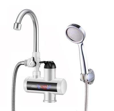China 3kw Deck Mounted Heater Faucet 3-5s Shower Faucet With Temperature Display for sale