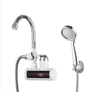 China 3KW SS304 Wall Mounted Heating Tap , Instant Hot Water Bathroom Tap for sale