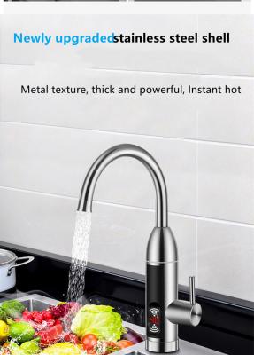 China 304 SS Element Instant Hot Water Faucet Electric Bathroom Tap 50HZ Ipx4 for sale