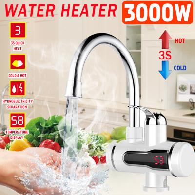 China ABS Instant Electric Water Heater Tap 3000W Electric Shower Heater Faucet for sale