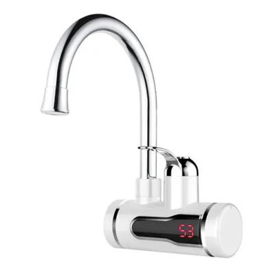 China 30-60℃ 220 Volt Deck Mounted Heater Faucet Electric Heated Basin Tap 2-3L/Min RoHs for sale