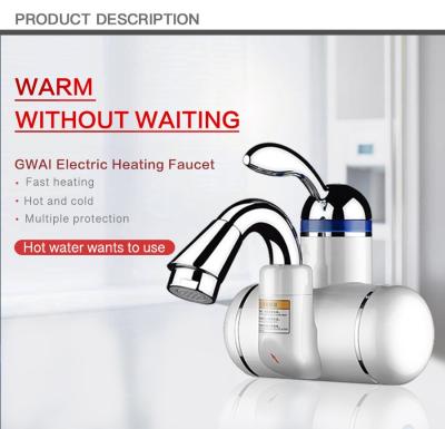 China SS304 Tankless Hot Water Tap IPX4 Digital Control Electric Faucet 2-3L/Min for sale