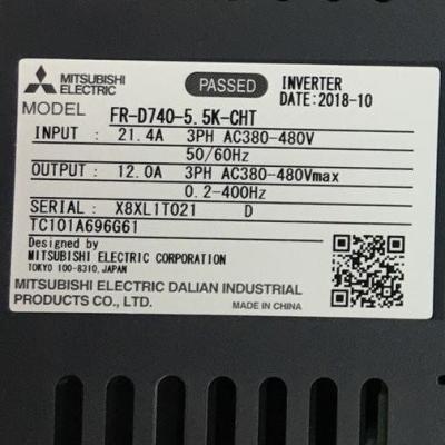 China FR-D740-5.5K-CHT Mitsubishi Frequency Converter 5.5KW 12.0A 3PH AC380V 50Hz for sale