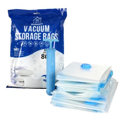 China 50x70cm Vacuum Suction Storage Bags , PA Vacuum Compression Bags With Pump for sale
