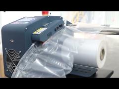 How does the air pillow machine operate?
