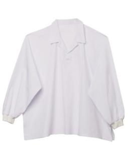 Chine Vêtements de travail Cotton35% blancs de la poussière du manteau Polyester65% de manchette de Knit de nervure à vendre