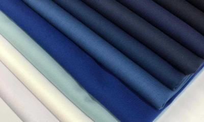 China English Selvage 250gsm Continue Dyed T/R Fabrics for sale