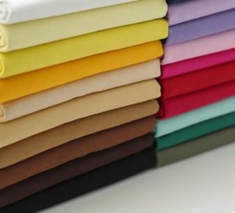 China Twill 3/1 280GSM Continue Dyed TC Twill Fabric for sale