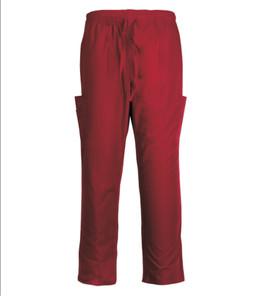 China 155 GSM Nurse Medical Polyester 65% Cotton 35% Wine Red  Pants Anti-bacteria, Wrinkle-free for sale