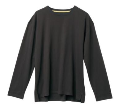 China Men Black 160gsm Casual Sport Long Sleeve Knitted Shirt for sale